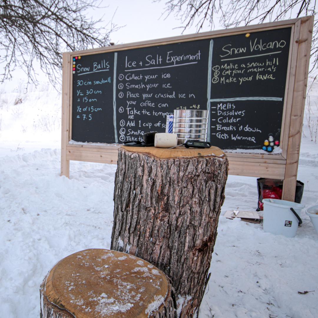 Raised Outdoor Chalkboard