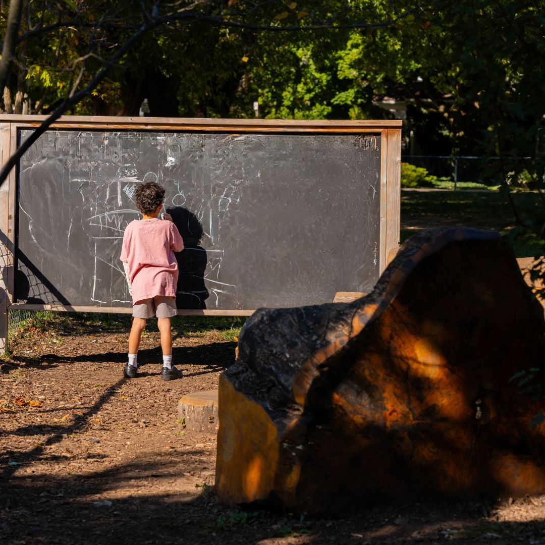 Raised Outdoor Chalkboard